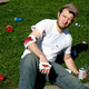 Even at Hour 36, Girard doesn't let his wounds stop him from finishing someone else's discarded Budweiser.